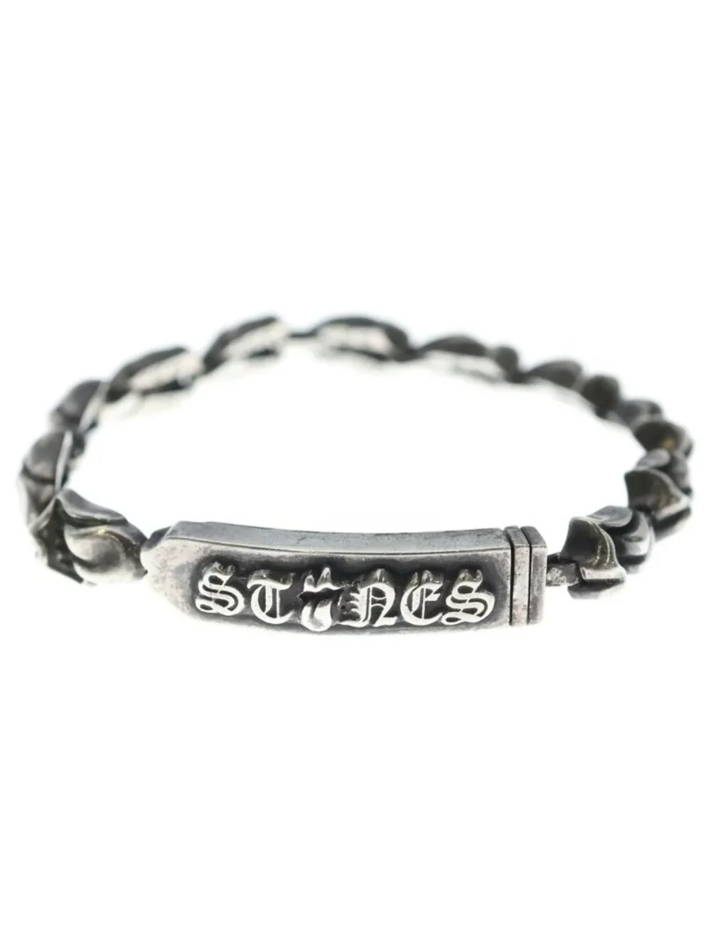 Chrome Hearts ID Mini LT Lip & Tan Mini ID Bracelet Silver